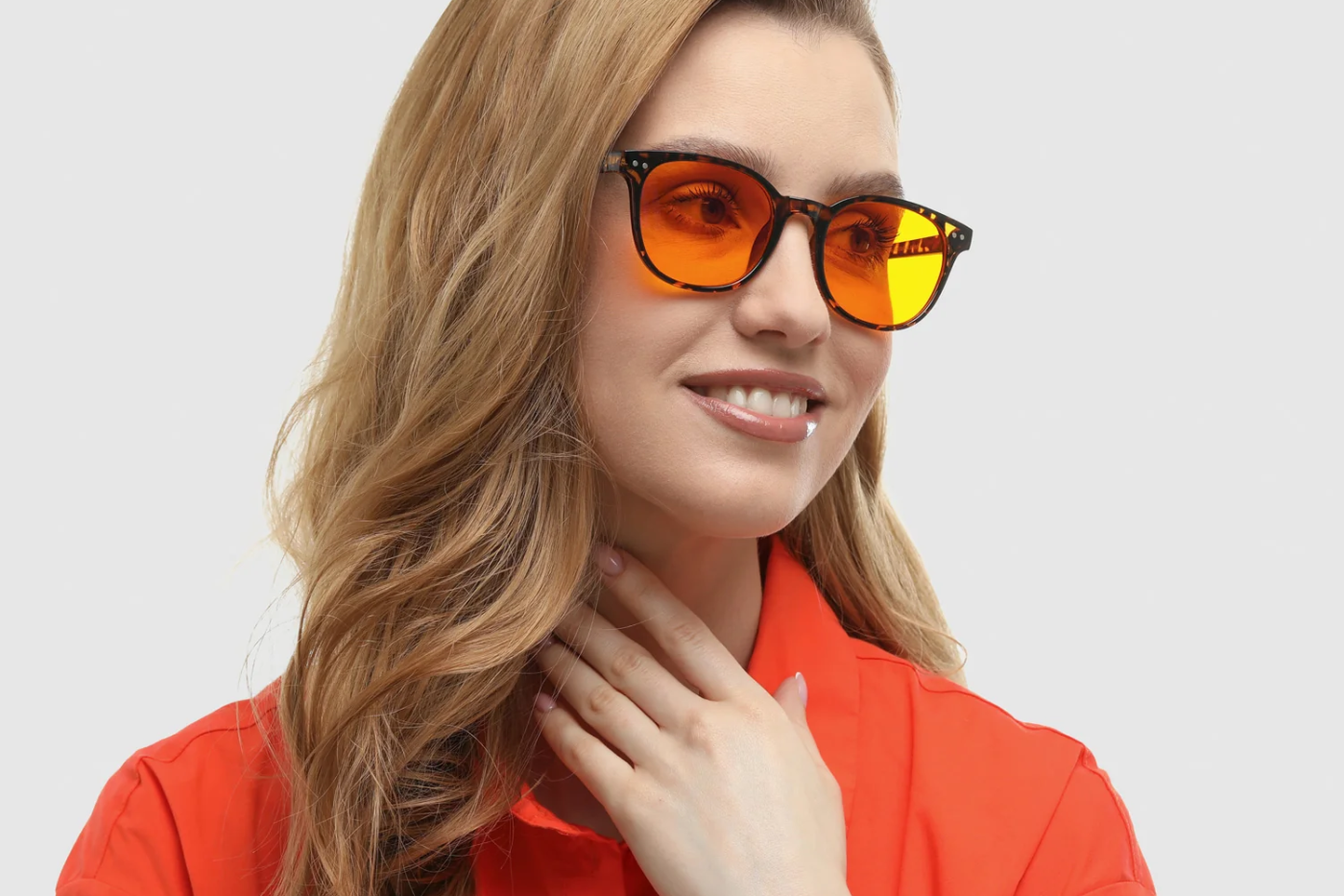 Beruhigende Blueblocker Brille